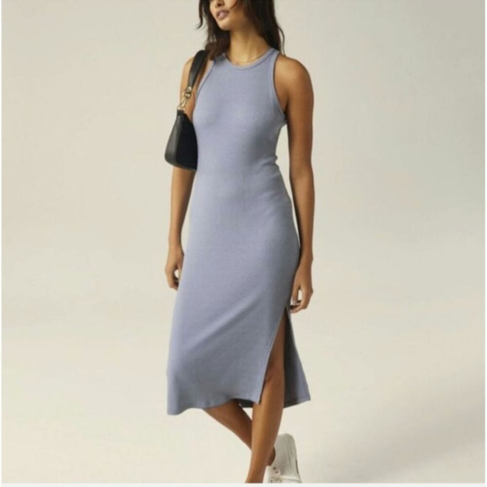 Beyond Yoga Formation Tank Ribbed Sleeveless Midi Dress Size: L